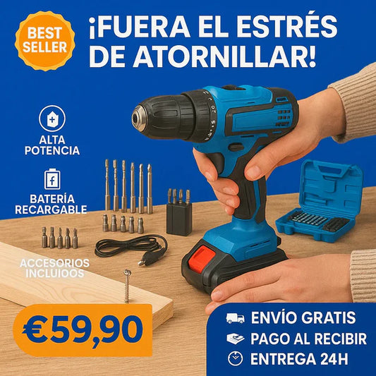 Taladro Percutor + Kit de Accesorios GRATIS (LIQUIDACIÓN POR CIERRE)